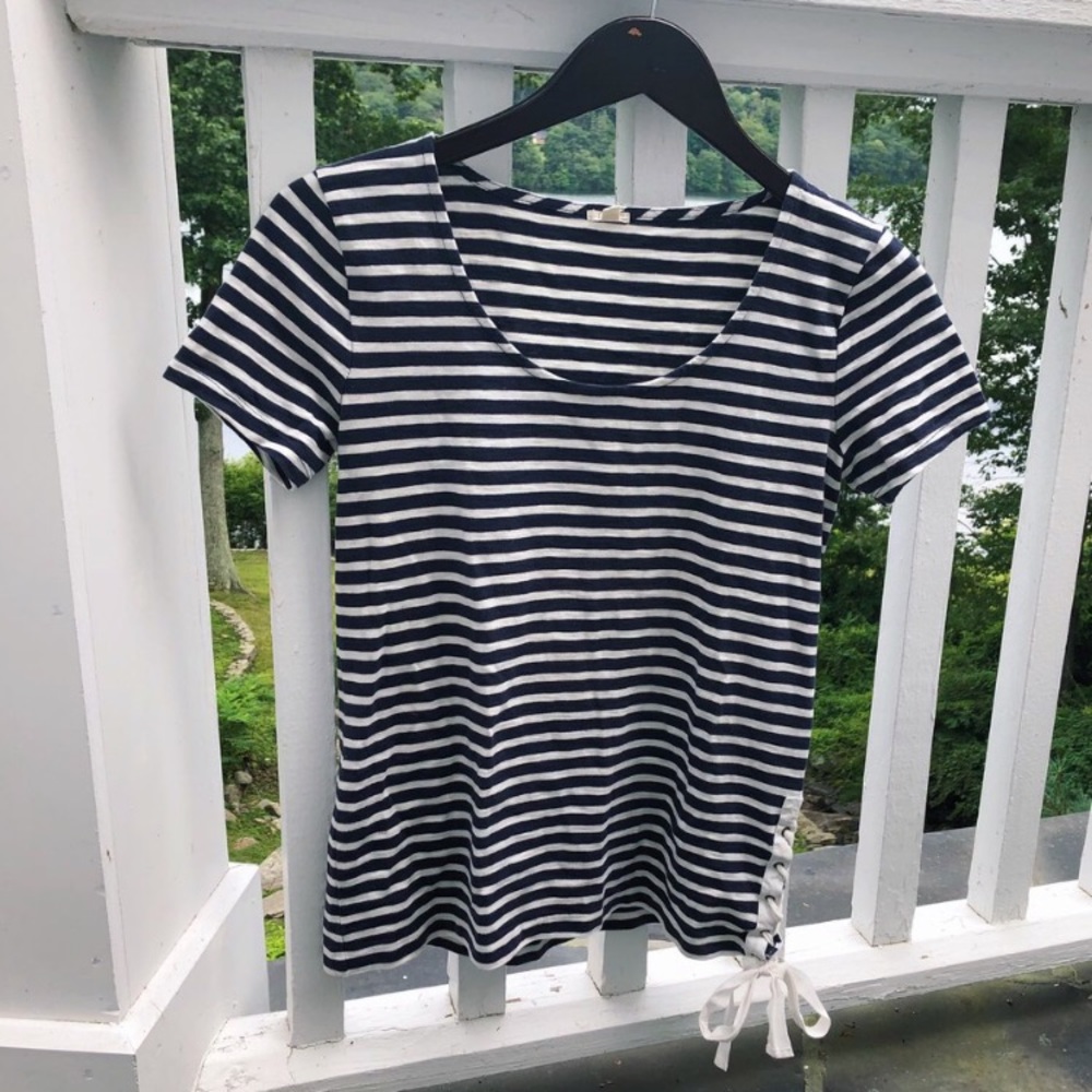 J. Crew Side Tie Nautical Shirt